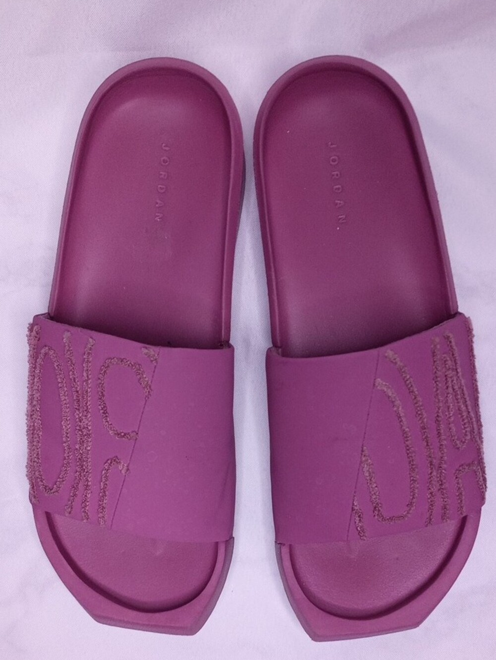 Jordan Women's Slide Sandals in Magenta Purple